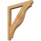 Ekena Millwork Funston Arts & Crafts Rough Sawn Bracket, Western Red Cedar, 4"W x 44"D x 48"H BKT04X44X48FST03RWR - alternate 1